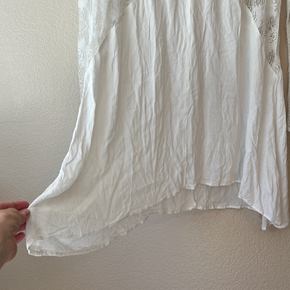 Volcom Bohemian Bride Top White and Lace Size Medium - Picture 5 of 11